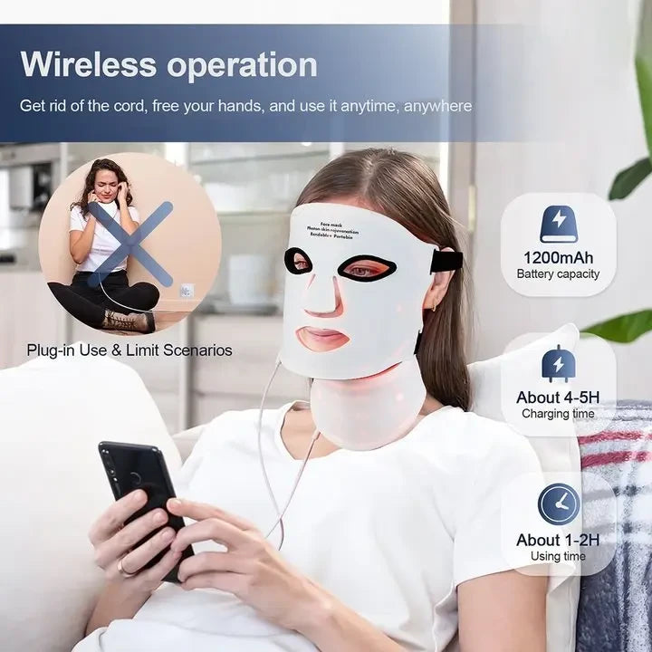 Silicone LED Face & Neck Mask